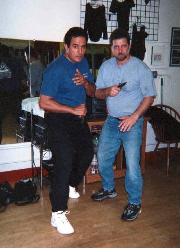 Great friend and brother, Guru Bram Frank. This foto was taken after a knife seminar we did together in San Francisco