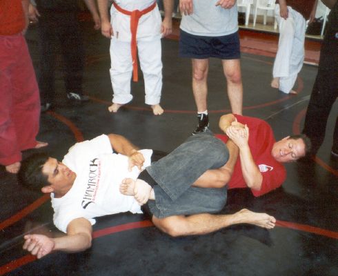 Frank Shamrock working w/Inst. Schleeter