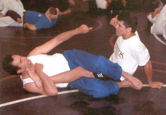 Frank Shamrock working leg tie escapes w/ Kuk Sa Nim 